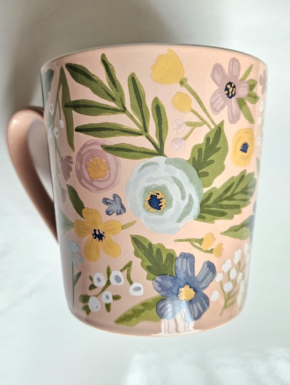 🌺Large Floral Pink Mug | Dishwasher Safe